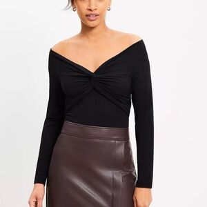 New with Tags LOFT Knot Off The Shoulder Top - Medium